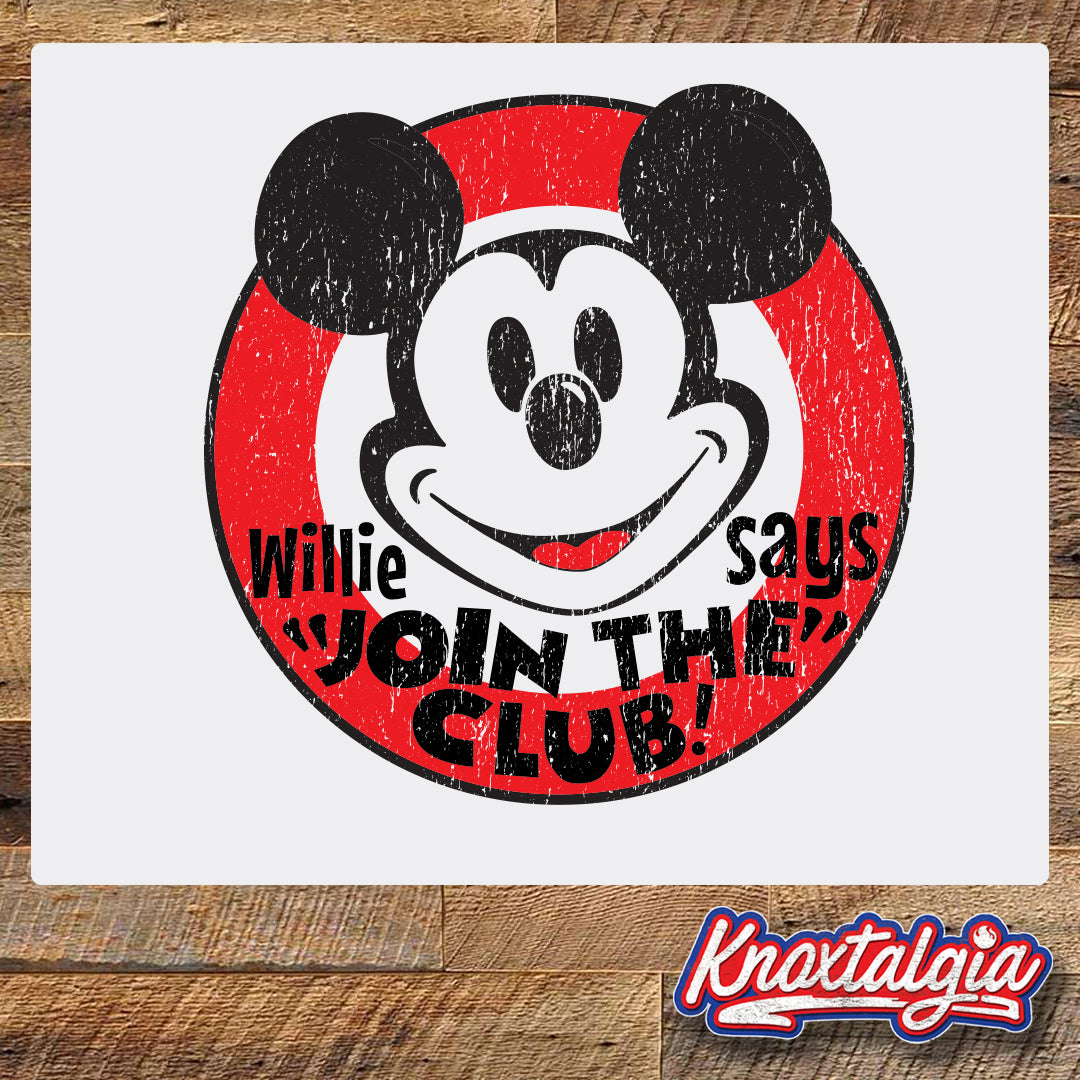 Steamboat Willie - Join the Club! (Raglan)